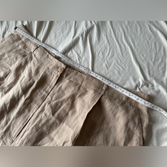 100% Linen - The Drop Women's Millie Loose-Fit Pleated Long Linen Walk Short - Picture 8 of 9